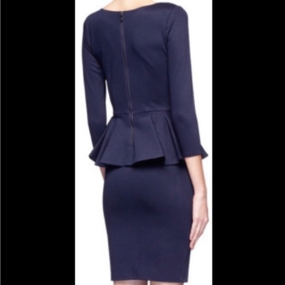 Alice + Olivia *new with tags* navy peplum dress size 4